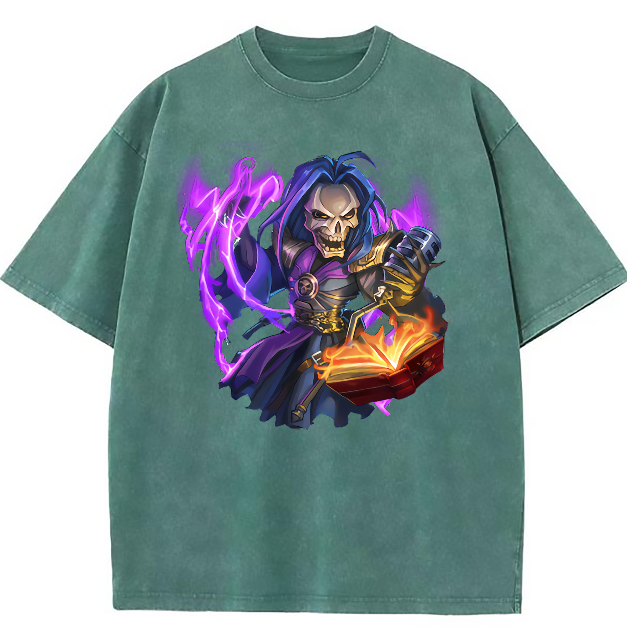 （画像用） リーグ・オブ・レジェンド League of Legends LOL 綿100% ヴィンテージ風 半袖Tシャツ（フロントプリント）